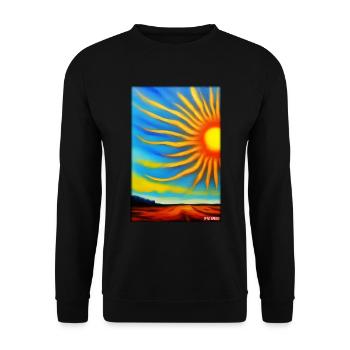 Sun Summer Nature Holiday Sunshine Sunlight - Unisex Sweatshirt - black - Front - Alina (178cm) & Michal (187cm)