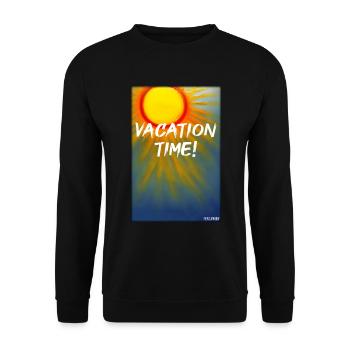 TEMPS DE VACANCES- Holiday Sun Party Beach Sea - Sweat-shirt Unisexe - noir - Devant - Alina (178cm) & Michal (187cm)