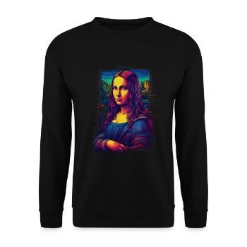 Joconde - Sweat-shirt Unisexe - noir - Devant - Alina (178cm) & Michal (187cm)
