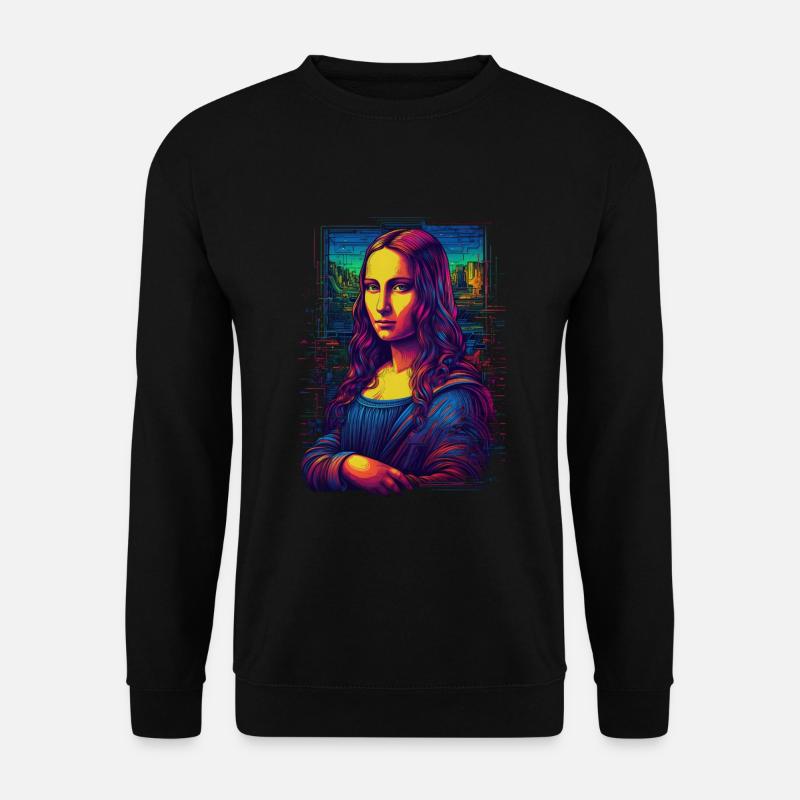 Mona Lisa - Unisex Pullover - Schwarz