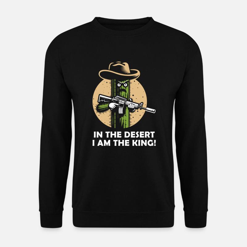 Cactus de cow-boy - Sweat-shirt Unisexe - noir