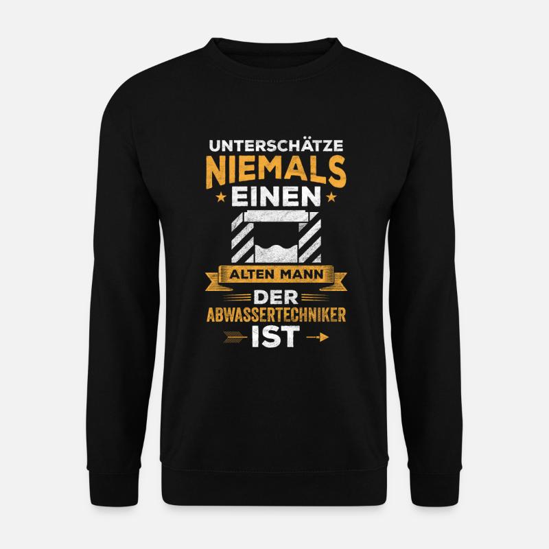 Fachkraft Abwassertechnik Kläranlage Abwasser - Unisex Pullover - Schwarz
