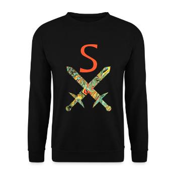 Épées croisées E 200 S - Sweat-shirt Unisexe - noir - Devant - Alina (178cm) & Michal (187cm)
