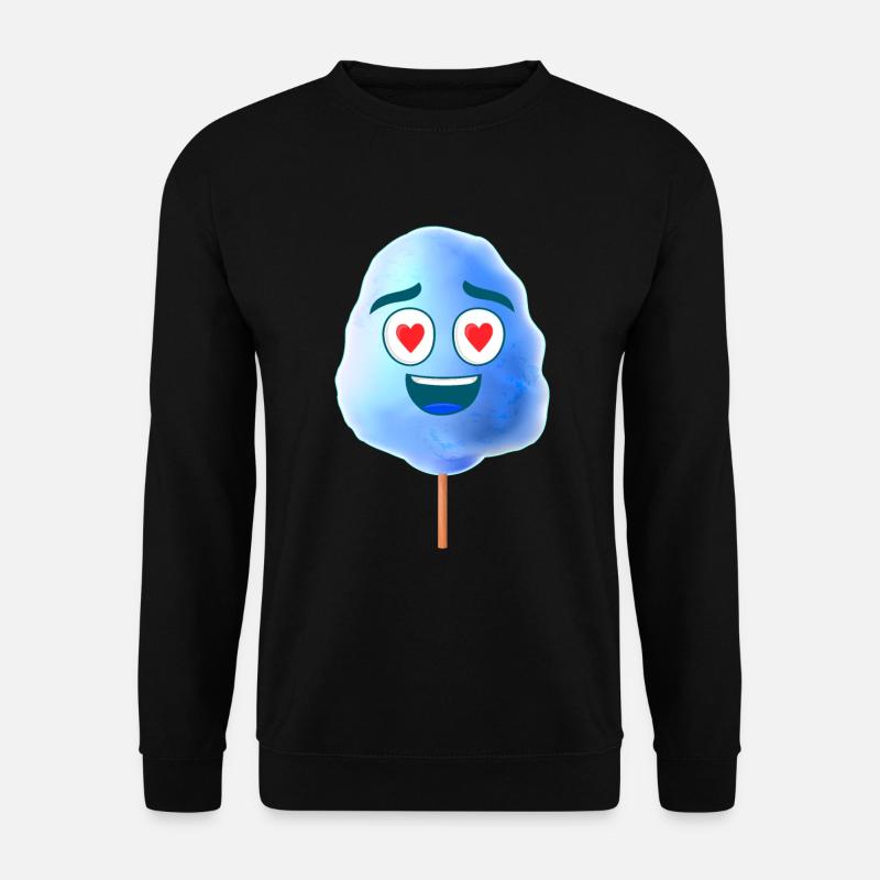 Cotton candy blue - Unisex Sweatshirt - black