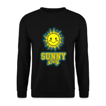 Sunny Day - Unisex Sweatshirt - black - Front - Alina (178cm) & Michal (187cm)