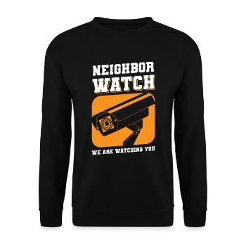 Nachbar Freundschaft Bier Feier - Unisex Pullover - Schwarz - Vorne - Alina (178cm) & Michal (187cm)