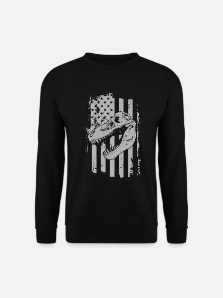 Dinosaur Triceratops Carnivore Fossil - Unisex Sweatshirt - black