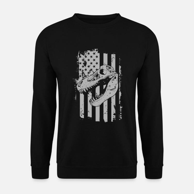 Dinosaurier Triceratops Fleischfresser Fossil - Unisex Pullover - Schwarz