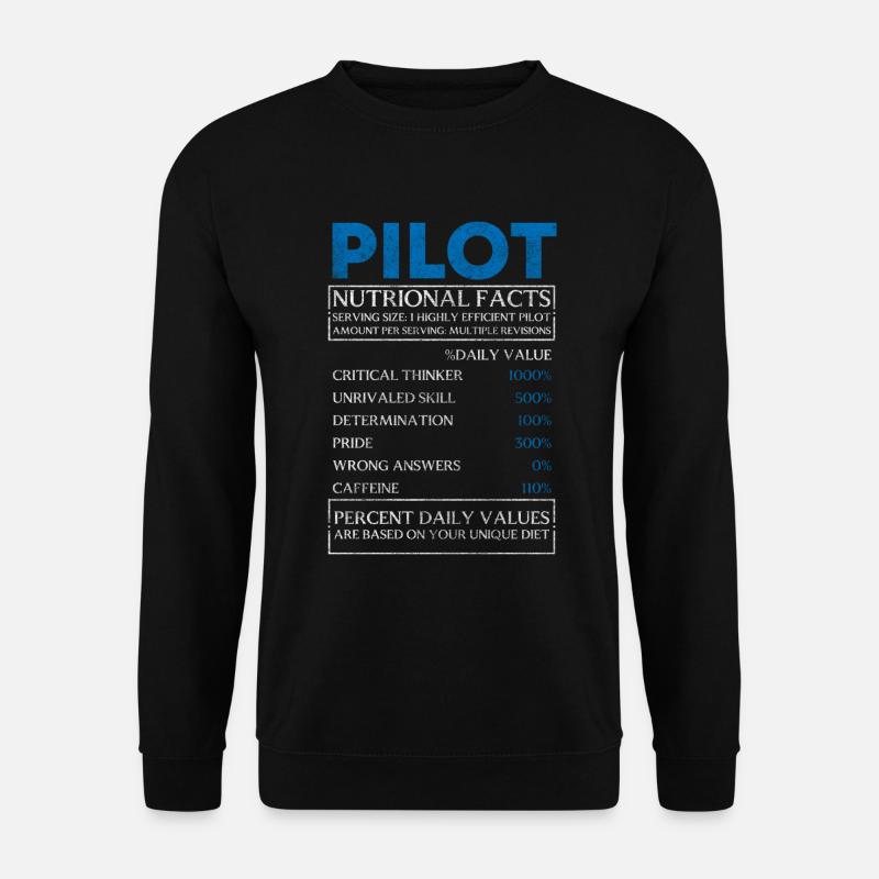 Flugzeug Herzschlag Luftfahrt Flugplatz - Unisex Pullover - Schwarz