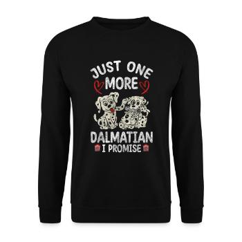 Dalmatian Dogs Points Dog Love - Unisex Sweatshirt - black - Front - Alina (178cm) & Michal (187cm)