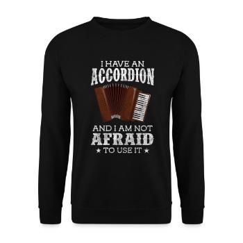 Music, Culture, Orchestra, Musicians - Unisex Sweatshirt - black - Front - Alina (178cm) & Michal (187cm)