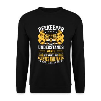 Abeilles mellifères Élevage d’insectes - Sweat-shirt Unisexe - noir - Devant - Alina (178cm) & Michal (187cm)