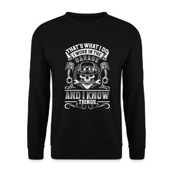 Tuner Turbo Drifting - Unisex Sweatshirt - black - Front - Alina (178cm) & Michal (187cm)