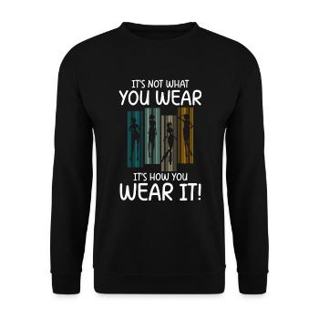 Modeliebhaber Individuell Lifestyle Trendsetter - Unisex Pullover - Schwarz - Vorne - Alina (178cm) & Michal (187cm)