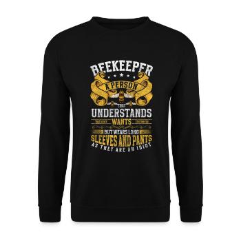 Abeilles apicultrices Insectes - Sweat-shirt Unisexe - noir - Devant - Alina (178cm) & Michal (187cm)