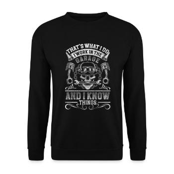Tuning Werkstatt Show and Shine - Unisex Pullover - Schwarz - Vorne - Alina (178cm) & Michal (187cm)