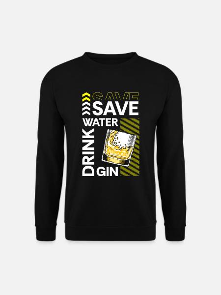Gin Drinks Drink Long Drink - Unisex Sweatshirt - black