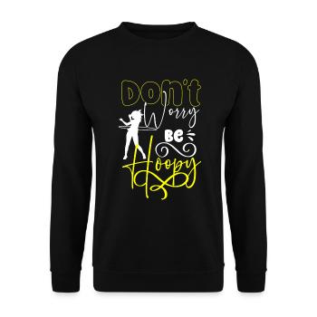 Hoopdance Danse Santé - Sweat-shirt Unisexe - noir - Devant - Alina (178cm) & Michal (187cm)