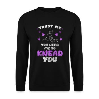 Wellness Mind People Switch Off - Unisex Sweatshirt - black - Front - Alina (178cm) & Michal (187cm)