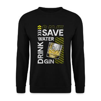 Drinks crash - Unisex Sweatshirt - black - Front - Alina (178cm) & Michal (187cm)