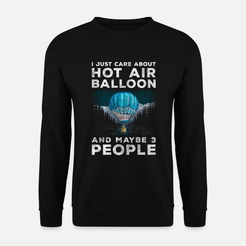 Balloon Ride Fun Trip - Unisex Sweatshirt - black