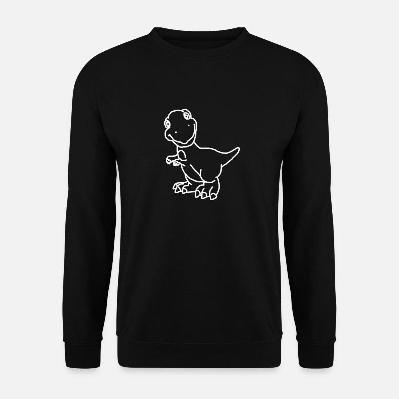 petit bébé doux Dino - Sweat-shirt Unisexe - noir