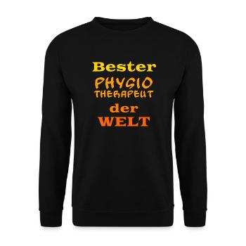 Bester Physiotherapeut der Welt! Physiotherapie - Unisex Pullover - Schwarz - Vorne - Alina (178cm) & Michal (187cm)