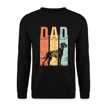 Mountain Cur Dog Dad Papa Master Vintage - Sweat-shirt Unisexe - noir - Devant - Alina (178cm) & Michal (187cm)