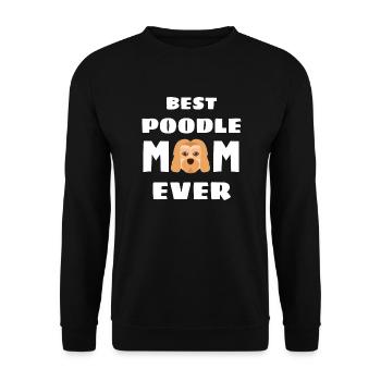Meilleur caniche maman de tous les temps Caniche de chien de fête des mères - Sweat-shirt Unisexe - noir - Devant - Alina (178cm) & Michal (187cm)