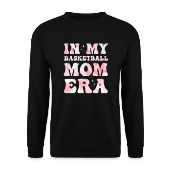 À l’époque de ma maman de basket-ball, maman de basket-ball colorée - Sweat-shirt Unisexe - noir - Devant - Alina (178cm) & Michal (187cm)