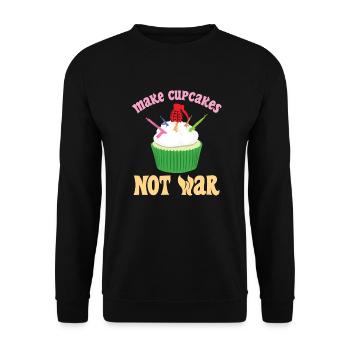 Cadeau de déclaration de guerre de bombe de fusil de cupcake - Sweat-shirt Unisexe - noir - Devant - Alina (178cm) & Michal (187cm)