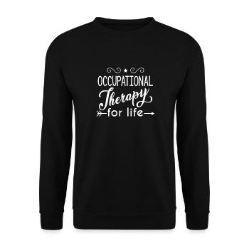 Occupational Therapy for Life - Sweat-shirt Unisexe - noir - Devant - Alina (178cm) & Michal (187cm)