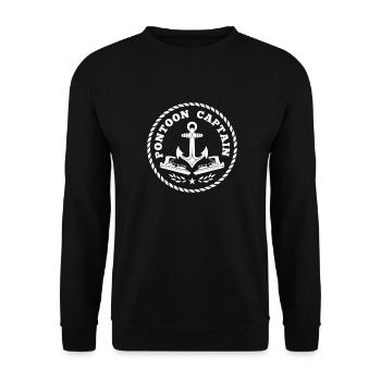 Pontoon Captain - Ocean Boating - Sweat-shirt Unisexe - noir - Devant - Alina (178cm) & Michal (187cm)