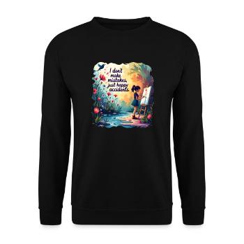 Oil Painting In Nature For Painters And Artists - Unisex Sweatshirt - black - Front - Alina (178cm) & Michal (187cm)