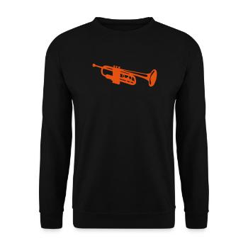 Trumpet instrument music 1903152 - Unisex Sweatshirt - black - Front - Alina (178cm) & Michal (187cm)