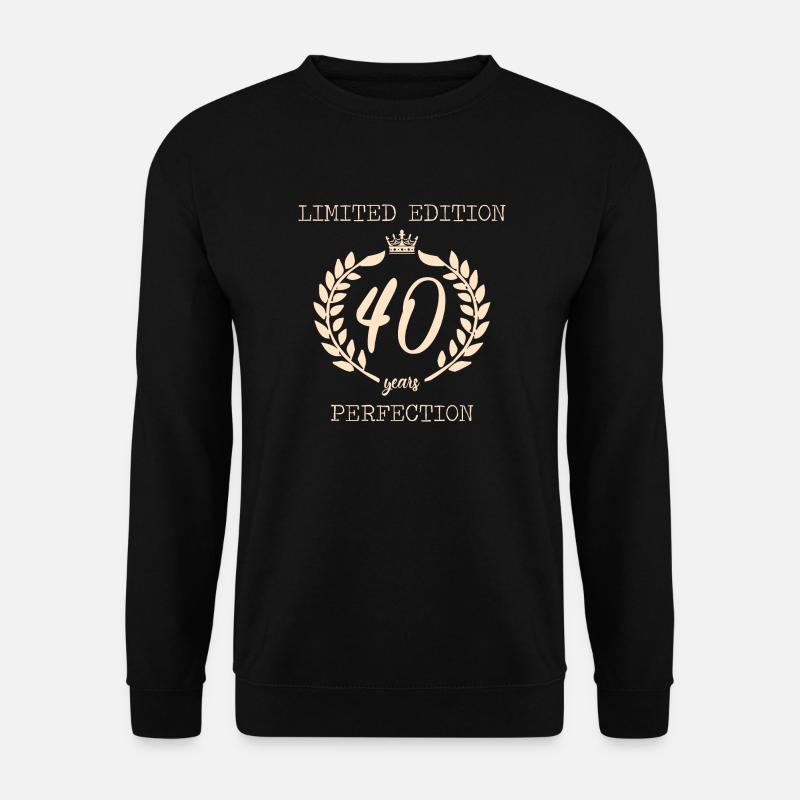 40 Jahre Perfektion - Unisex Pullover - Schwarz