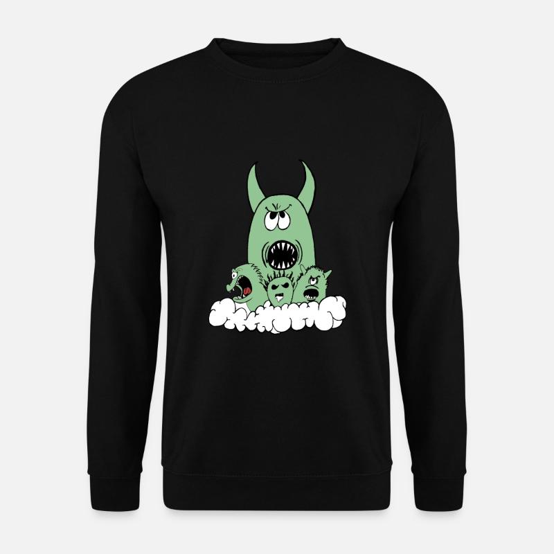 Cute Yet Terrifying Monster Crew - Unisex Sweatshirt - black