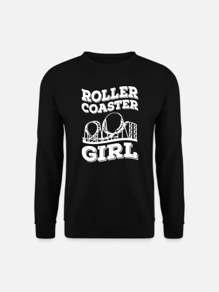 Roller Coaster Girl - Unisex Pullover - Schwarz