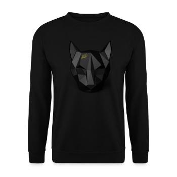 The Cat - Unisex Pullover - Schwarz - Vorne - Alina (178cm) & Michal (187cm)