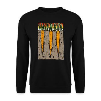 Carottes - Sweat-shirt Unisexe - noir - Devant - Alina (178cm) & Michal (187cm)