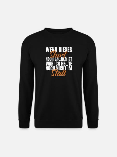 Pferdebesitzer Stall Shirt Pferdestall Reitstall - Unisex Pullover - Schwarz
