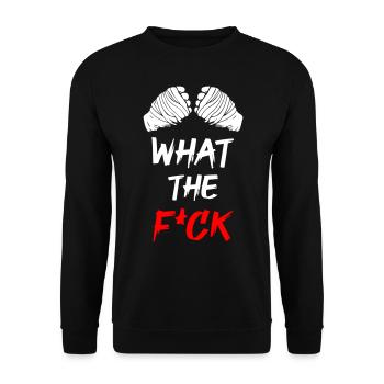 What The Fuck - Sweat-shirt Unisexe - noir - Devant - Alina (178cm) & Michal (187cm)