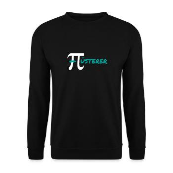 Pi Flüsterer - Unisex Pullover - Schwarz - Vorne - Alina (178cm) & Michal (187cm)