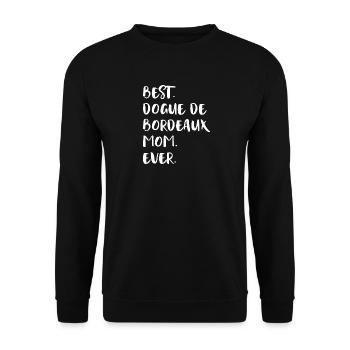 Bordeauxdogge Dogue de Bordeaux - Sweat-shirt Unisexe - noir - Devant - Alina (178cm) & Michal (187cm)