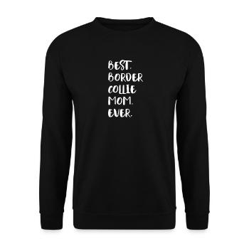 Border Collie - Sweat-shirt Unisexe - noir - Devant - Alina (178cm) & Michal (187cm)