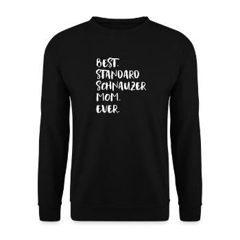 Standard Schnauzer - Unisex Sweatshirt - black - Front - Alina (178cm) & Michal (187cm)