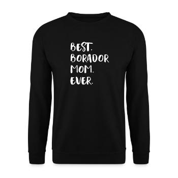 Borador - Sweat-shirt Unisexe - noir - Devant - Alina (178cm) & Michal (187cm)
