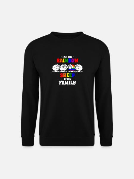 LGBTQ Regenbogenschaf Schwul Lesbisch Rainbow - Unisex Pullover - Schwarz