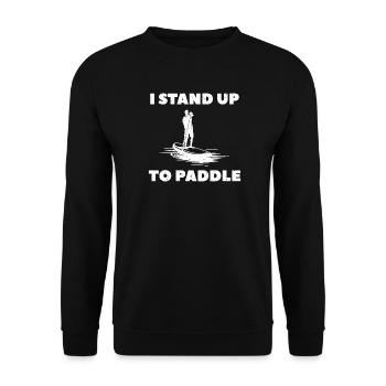 Stand Up Paddling SUP - Unisex Pullover - Schwarz - Vorne - Alina (178cm) & Michal (187cm)