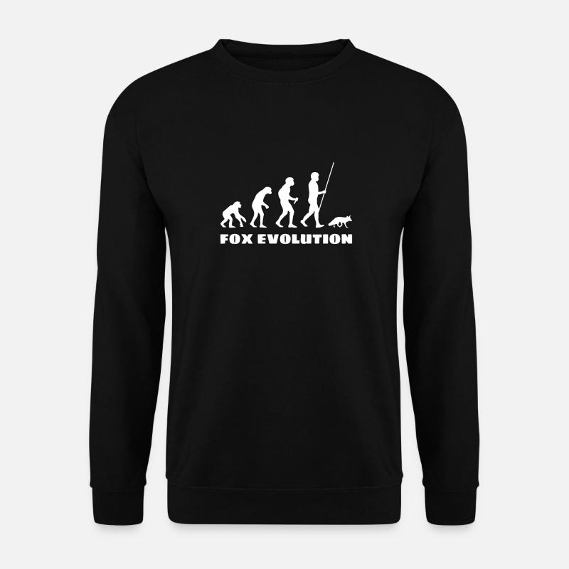 Renard Évolution - Sweat-shirt Unisexe - noir